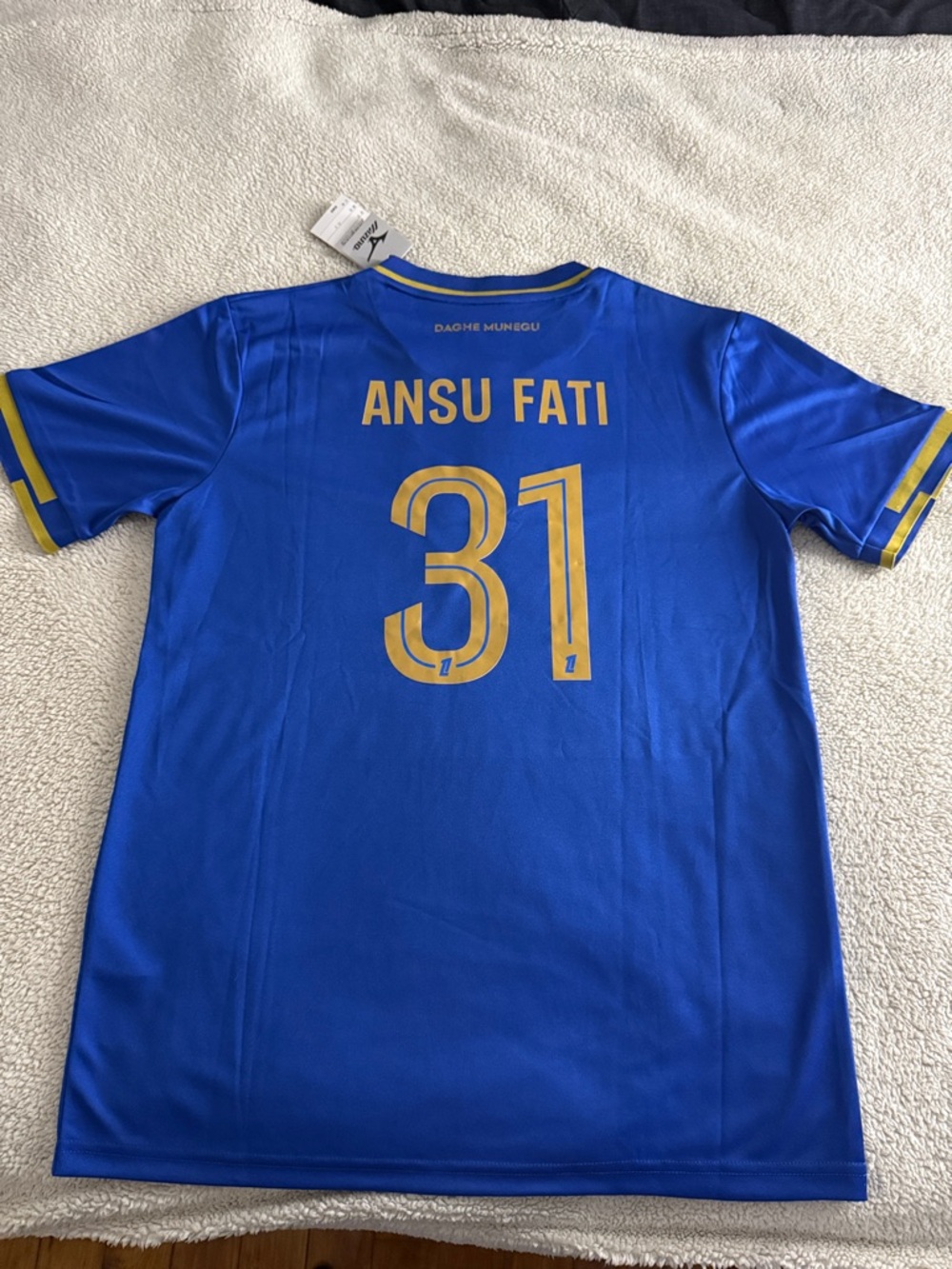AS Monaco 🇲🇨#21 Ansu Fati 2025-26 Mizuno Ligue 1 Away Jersey
